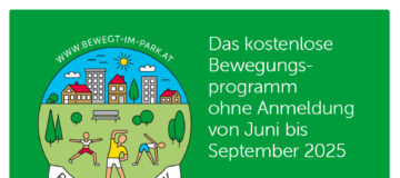 Plakat Bewegt im Park 2025